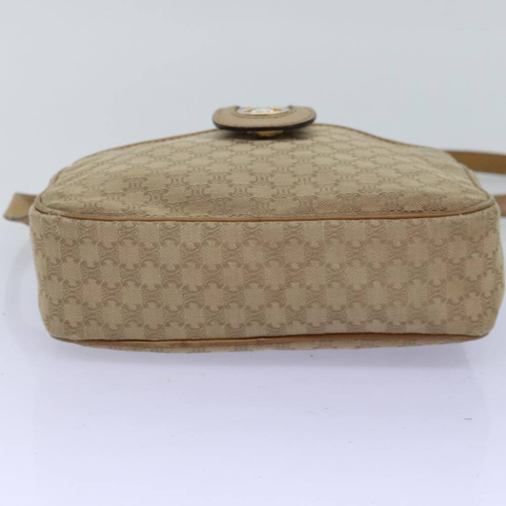 CELINE Macadam Canvas Shoulder Bag Beige - Picture 5 of 16